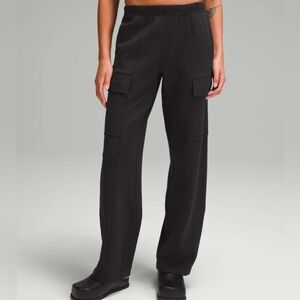 New Lululemon Cargo Pants Cotton-Blend Double Knit Mid Rise Black